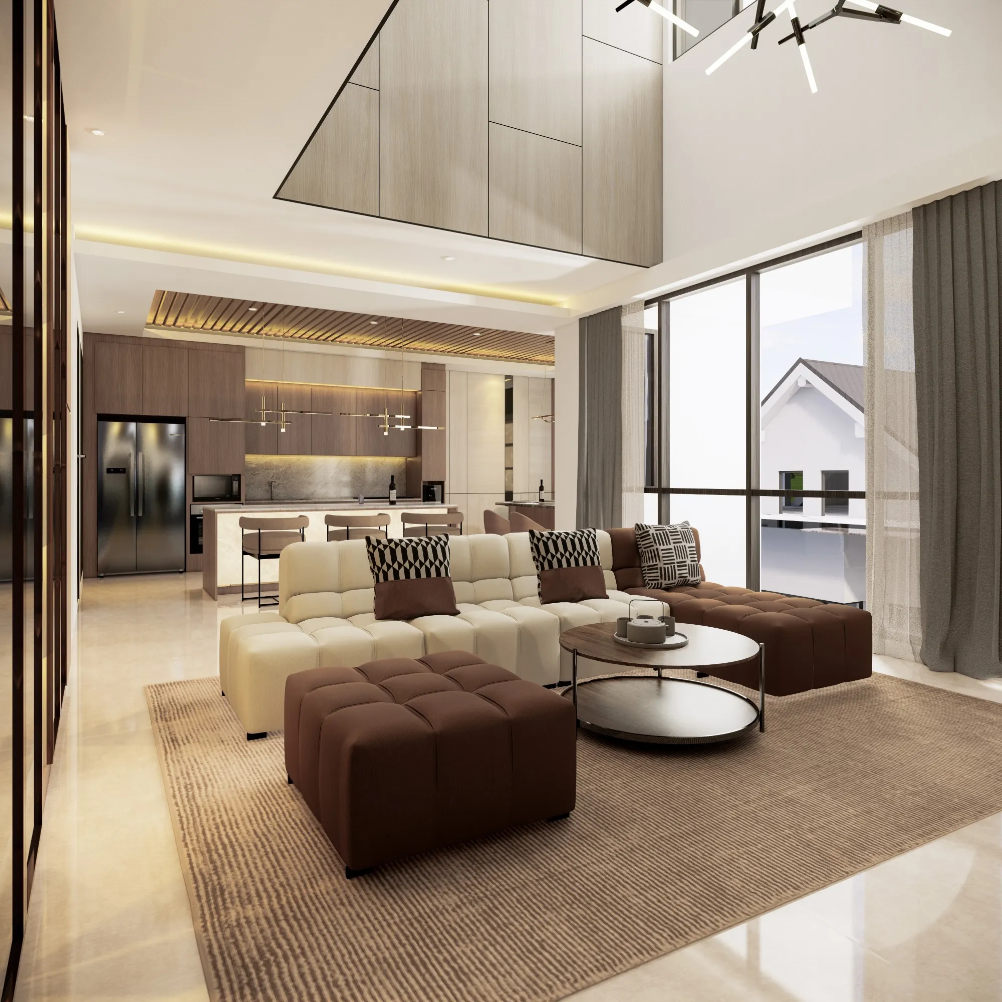 Proyek arsitektur modern oleh Elite Home Creations